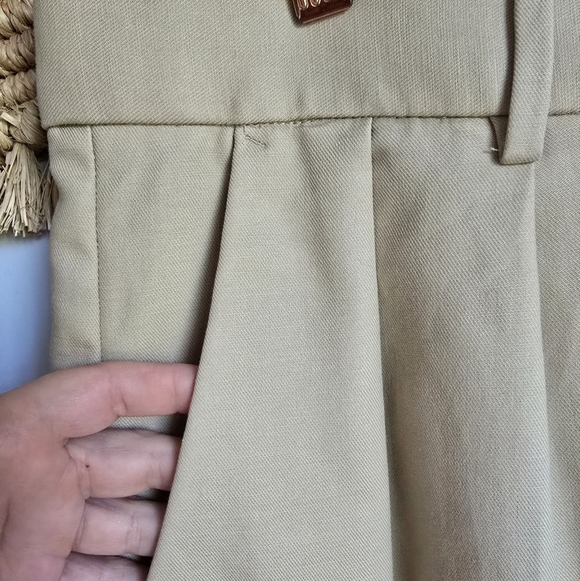 Banana Republic, New Cruise Wide-Leg Pants Maverick Tan Womens Size 14 Short - Picture 6 of 13